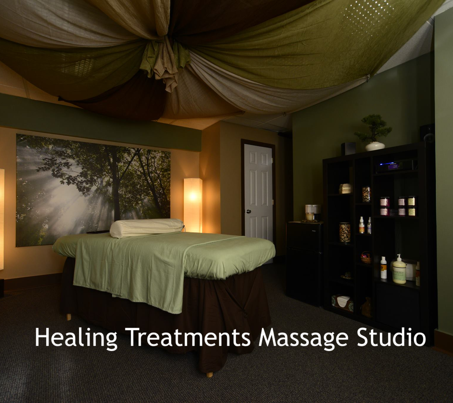 Healing Treatments Massage Studio, links to Facebook page